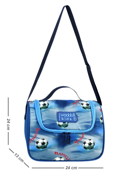 Waddell Lisanslı Futbol Desenli Termal Beslenme Çantası 25606