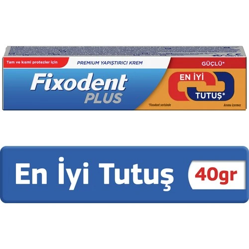 Fixodent Plus Diş Protez Yapıştırıcı Tat İçermez Krem 40 Gr