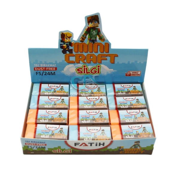 Fatih Mini Craft Dust Free Orta Boy Silgi No:24 24 Adet FA37080