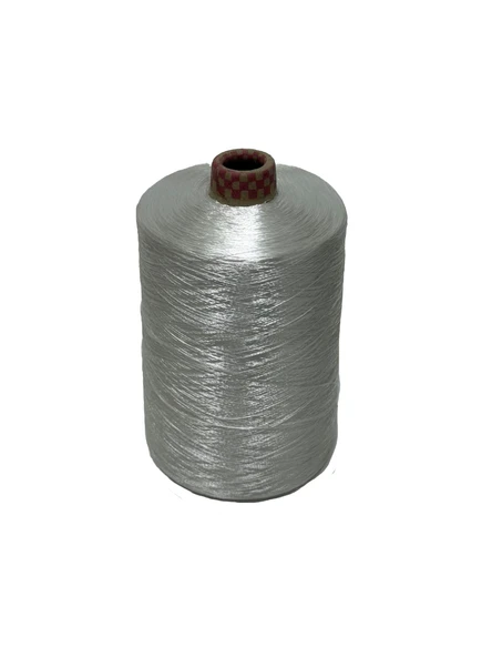 Beyaz Renk Polyester İplik 19 Rulo