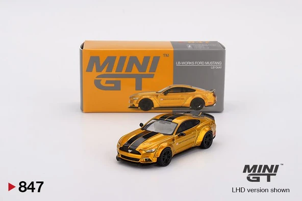 Mini GT Lb-Works Ford Mustang LB Gold 847