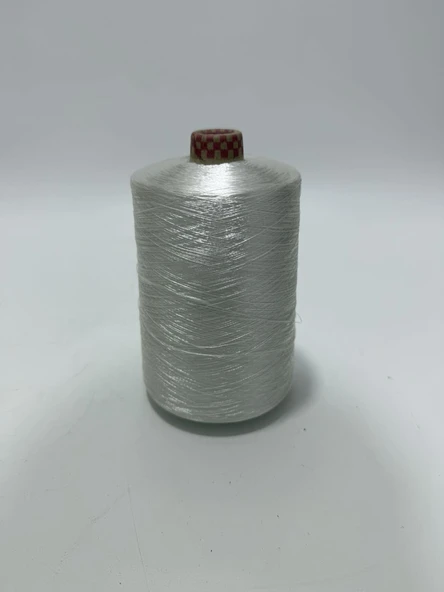 Beyaz Renk Polyester İplik 19 Rulo - 3