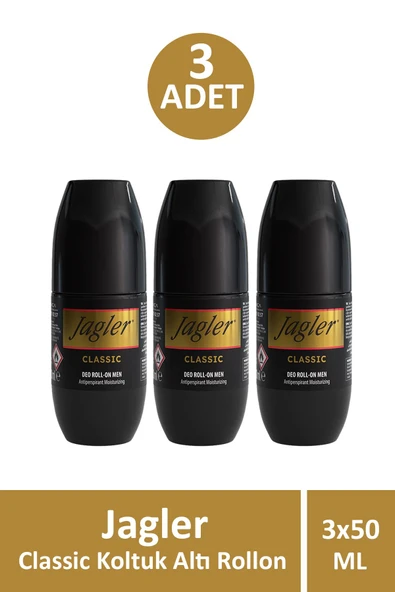 Jagler Bay Classic Koltuk Altı Rollon 50 ml 3 Adet