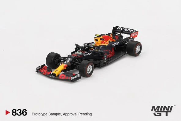 Mini GT Red Bull RB16B #11 Sergio Pérez 2021 Azerbaijan Grand Prix Winner 836 ürün görseli