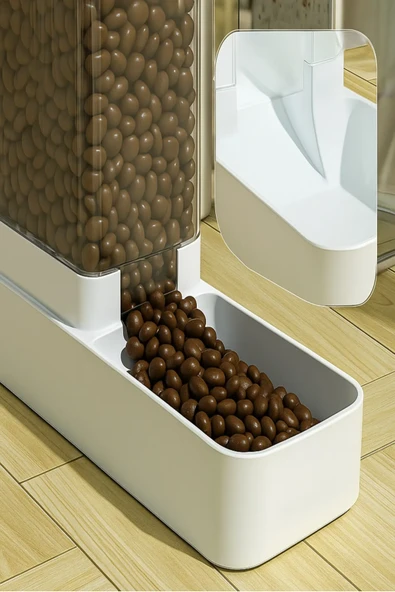 Otomatik Kedi ve Köpek Mama Su Kabı Sebili Pınarı 2'li Set Mama 2.1 Kg Su Kasesi 3.8 L Kapasite - 3