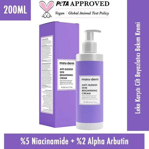 Maruderm Leke Karşıtı Cilt Beyazlatıcı Bakım Kremi 200 Ml (W)