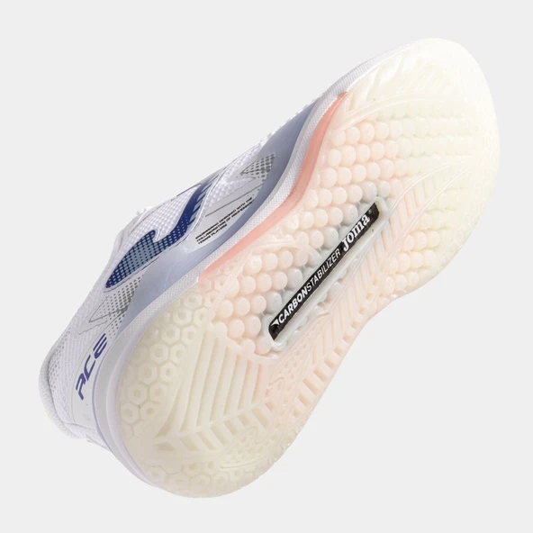 Joma Ace Kadın Beyaz Toprak & Sert Kort Tenis Ayakkabısı TACLS2502AC - Resim 5