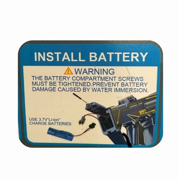 Usb Şarjlı 2'li Su Tabancası - Elektrikli Su Tabancası 5-7 Metre Su Atabilen - Resim 3