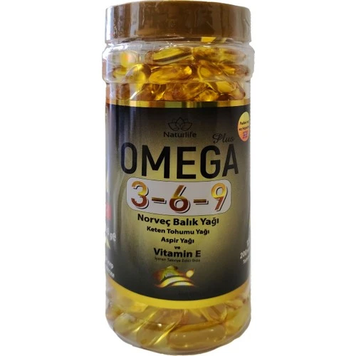 Naturlıfe Omega 3-6-9 1300 Mg 200 Kapsül