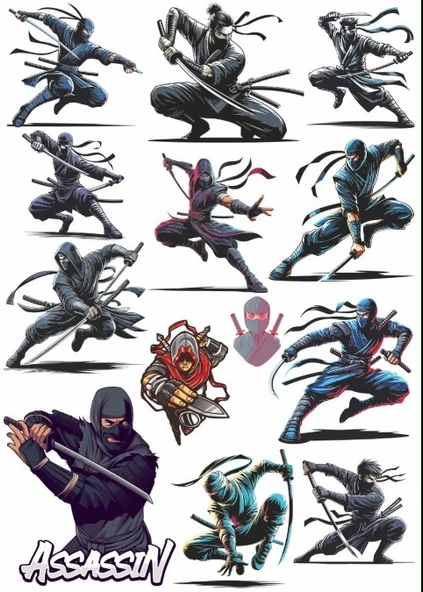 Ninja Sticker Set