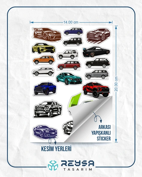 Arabalar Sticker Set - 2