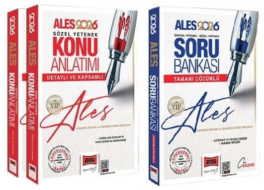 Yargı 2026 ALES VIP Konu + Soru Bankası 2 li Set Yargı Yayınları