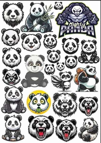 Panda Sticker Set 5