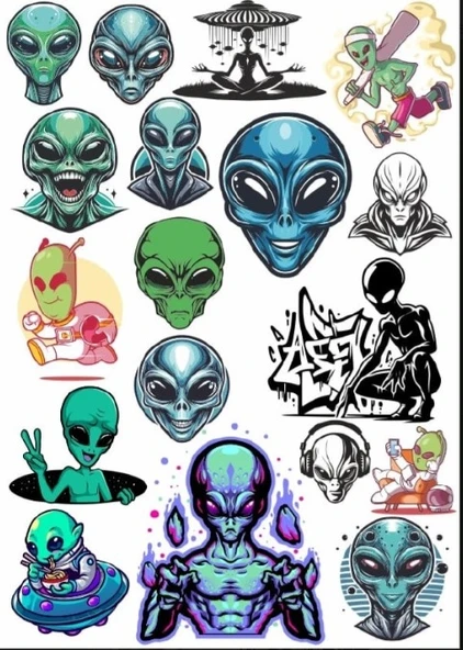 Uzay Sticker Set