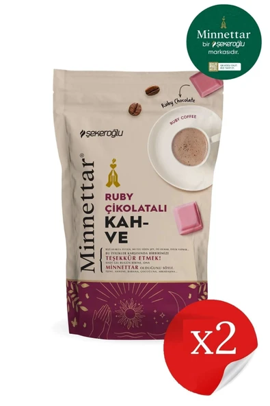 Şekeroğlu Minnettar Ruby Çikolatalı Kahve 2 X 165 gr ( 2 Paket ) - 2