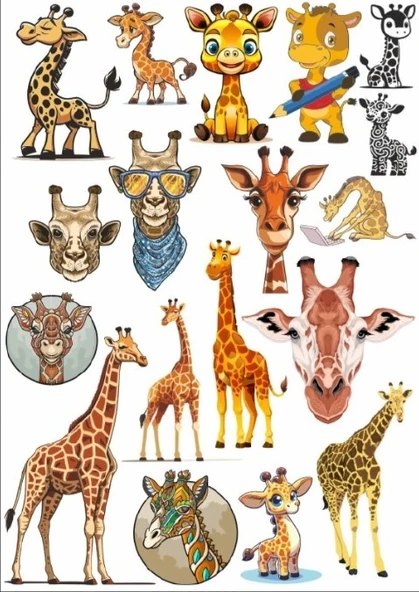 Zürafa Sticker SEt