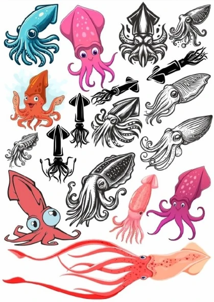 Kalamar Sticker Set