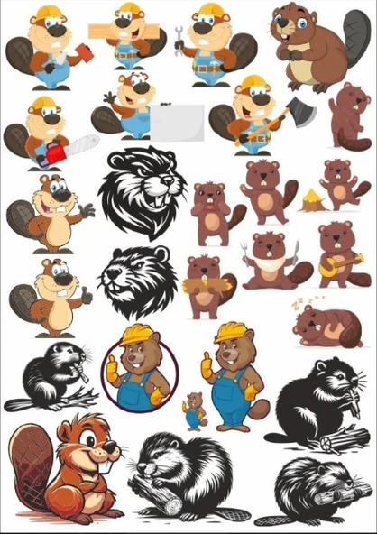 Köstebek Sticker Set