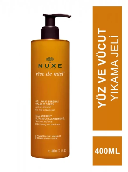Nuxe Reve De Miel Gel Lavant Surgras 400 Ml Vücut Ve Yüz Temizleme Jeli