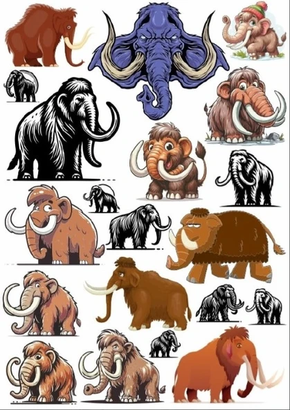 Mamut Sticker SEt ürün görseli 1