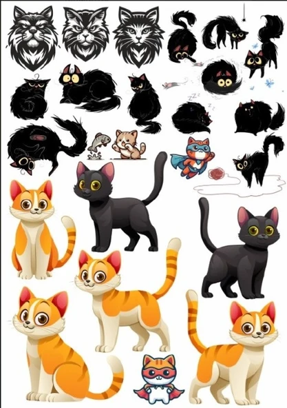 Kedi Stikcer Set ürün görseli 1