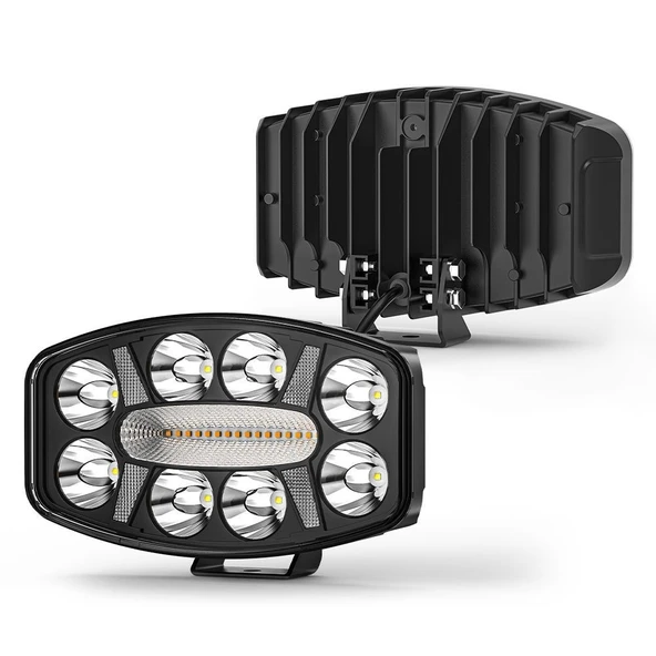 Kamyon Tır Traktör Off Road Jeep 10 inç Sis Farı Gündüz Ledli Çalışma Lambası 12-24 V 1 ADET - 5