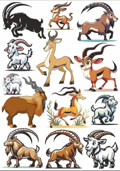 Keçi Sticker Set