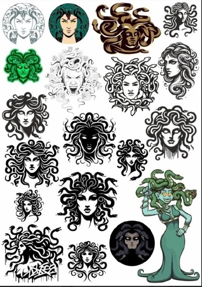 Medusa Sticker Set