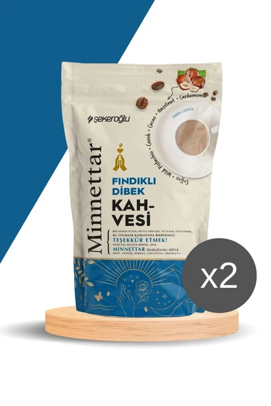 Şekeroğlu Minnettar Fındıklı Dibek Kahvesi 2 x 165 Gr ( 2 PAKET ) - 2