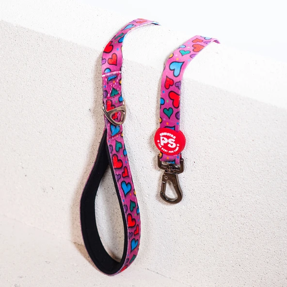 Pawstar Hearts Köpek Gezdirme Kayışı 120 cm x 2 cm - 2