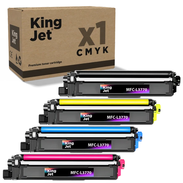 KingJET MFC-L3770 Set Paket - Brother Uyumlu Muadil Toner