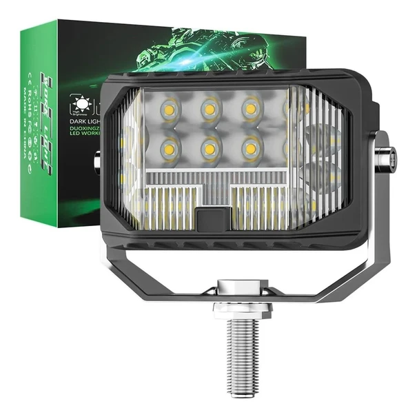 Off Road Sis Farı Modifiye Led MINI 3 inç 76 mm Çift Renk Delici Işık Sarı Gündüz Oto Lambası 1 ADET