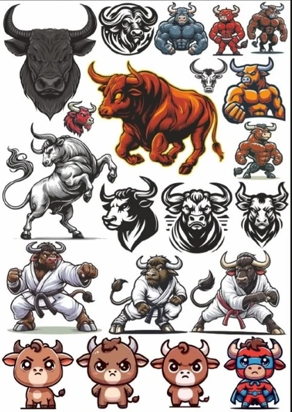 Boğa Sticker Set