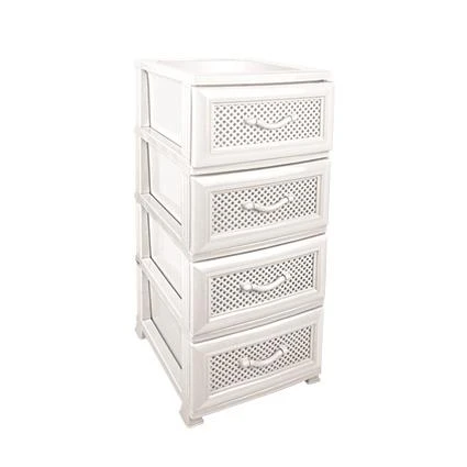 Omnipazar SRL-4001 Delikli Plastik Komidin Mutfak Sebzelik 4 Katlı