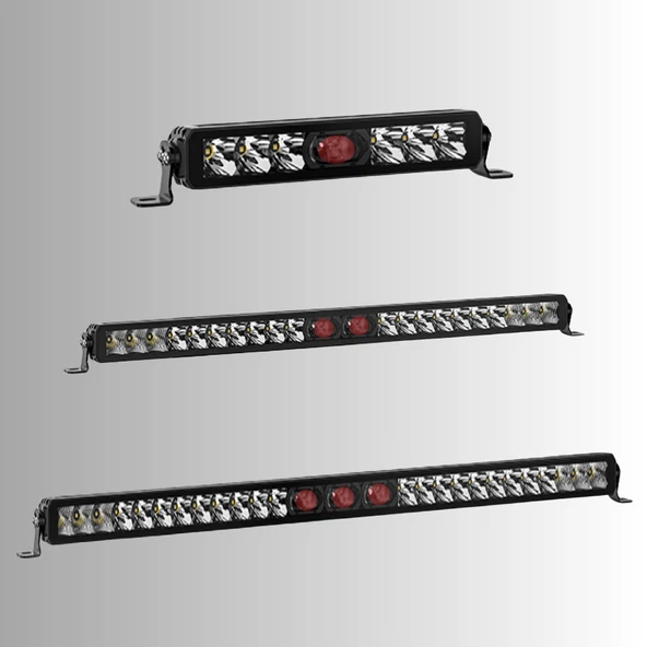 Off-Road Premium Tavan LED Bar 105 CM Beyaz Projektör Kırmızı Göz Gündüz Led Metal Gövde  1 ADET - 7
