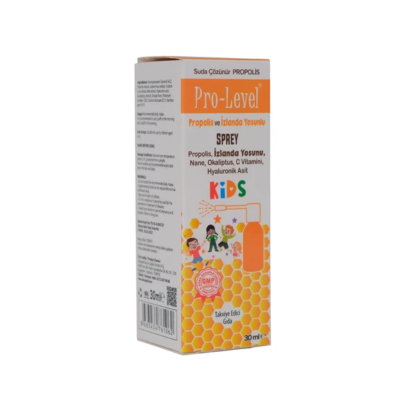 Pro-Level Kıds Propolıslı Bogaz Spreyı 30 Ml