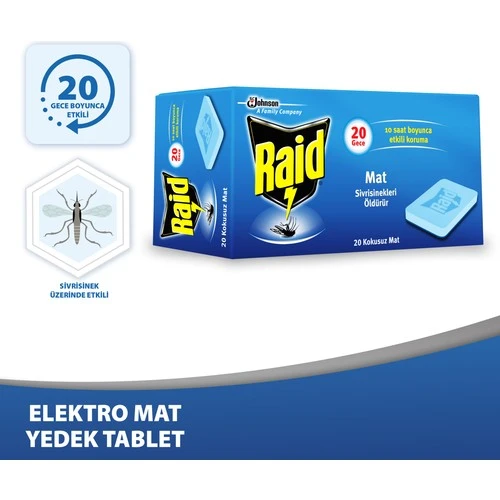 Raid Elektro Mat 20Li Tablet
