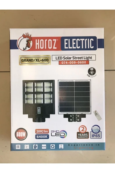 Horoz 600w Kumandalı Güneş Enerjili Solar Sokak Armatür Grand-xl/600 - 4