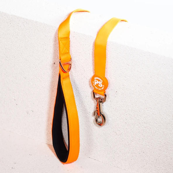 Pawstar Neon Turuncu Köpek Gezdirme Kayışı 120 cm x 2 cm - 2