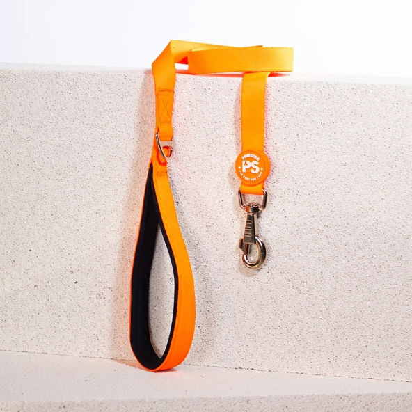 Pawstar Neon Turuncu Köpek Gezdirme Kayışı 120 cm x 2 cm