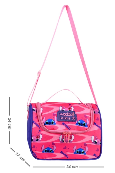 Waddell Lisanslı Stich Desenli Termal Beslenme Çantası 25607