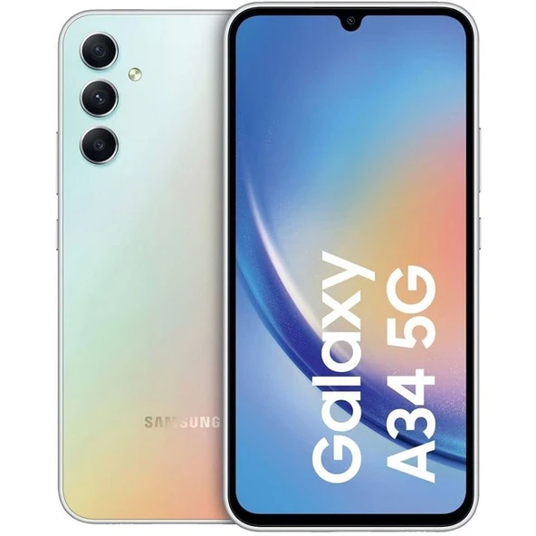 Samsung Galaxy A34 5G Gümüş 128 GB 8 GB Ram YENİLENMİŞ ÜRÜN (Sıfır Gibi)
