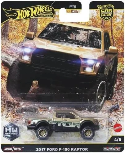 Hot Wheels Premium Car Culture Off Road 2017 Ford F-150 Raptor JBK70