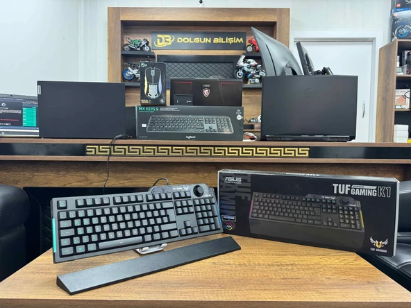 Asus TUF Gaming K1 Kablolu Mekanik Hisli RGB Oyuncu Klavye (İKİNCİ EL)