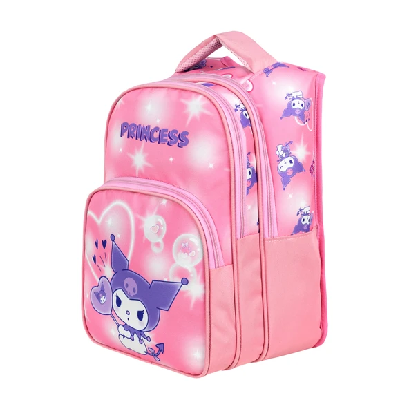 Waddell Pembe Kuromi Desenli İlkokul Çantası Beslenme Çantalı 25404 - 5