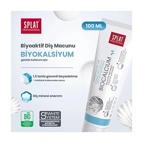 Splat Diş Macunu Biocalcium Diş Minesi Onarıcı 100Ml