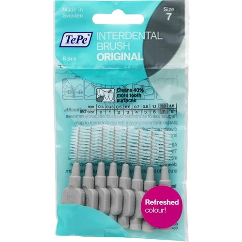 Tepe Arayüz Fırçası Gri 1.3Mm 8'Li T108