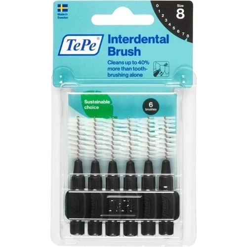 Tepe Blister Arayüz Fırçası Siyah 1,5Mm 6'Lı T192