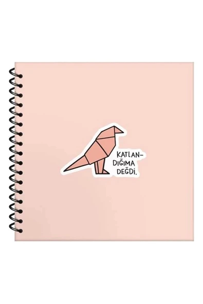 Keskin Hisli Şeyler Defter Katlandığıma Değdi 16*15 Çizgili / C9 ürün görseli