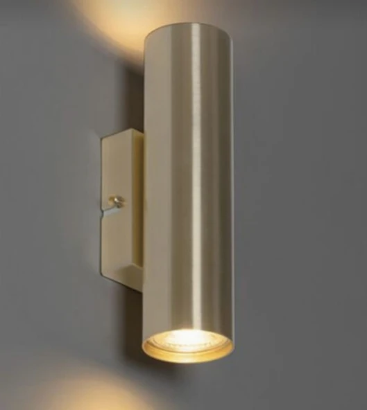 Demet habek mylights  gunisigi LED ampullü çift yonlu inox LED aplik duvar aplik gece lambası